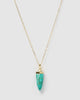 Miz Casa & Co Mini Isla Pendant Necklace Turquoise Gold