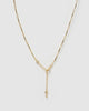 Miz Casa & Co Flora Necklace Amethyst Gold