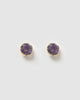 Miz Casa & Co Anenome Stud Earrings Amethyst