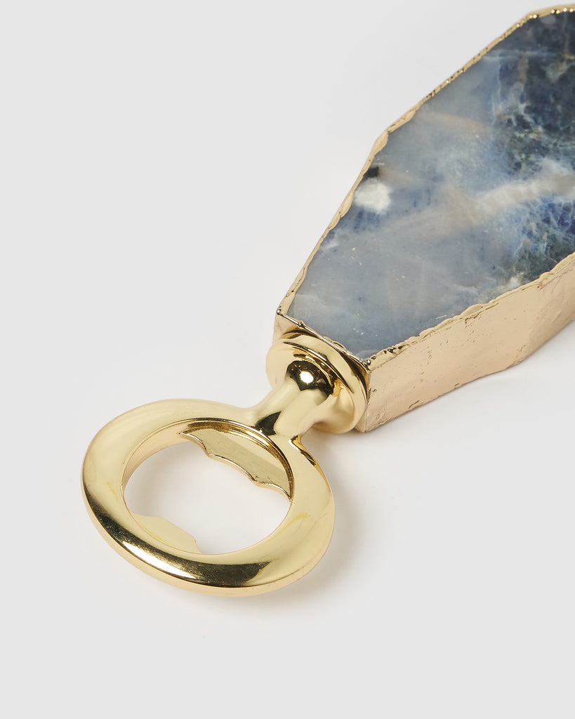 Miz Casa & Co Bottle Opener Gold Blue Lapis