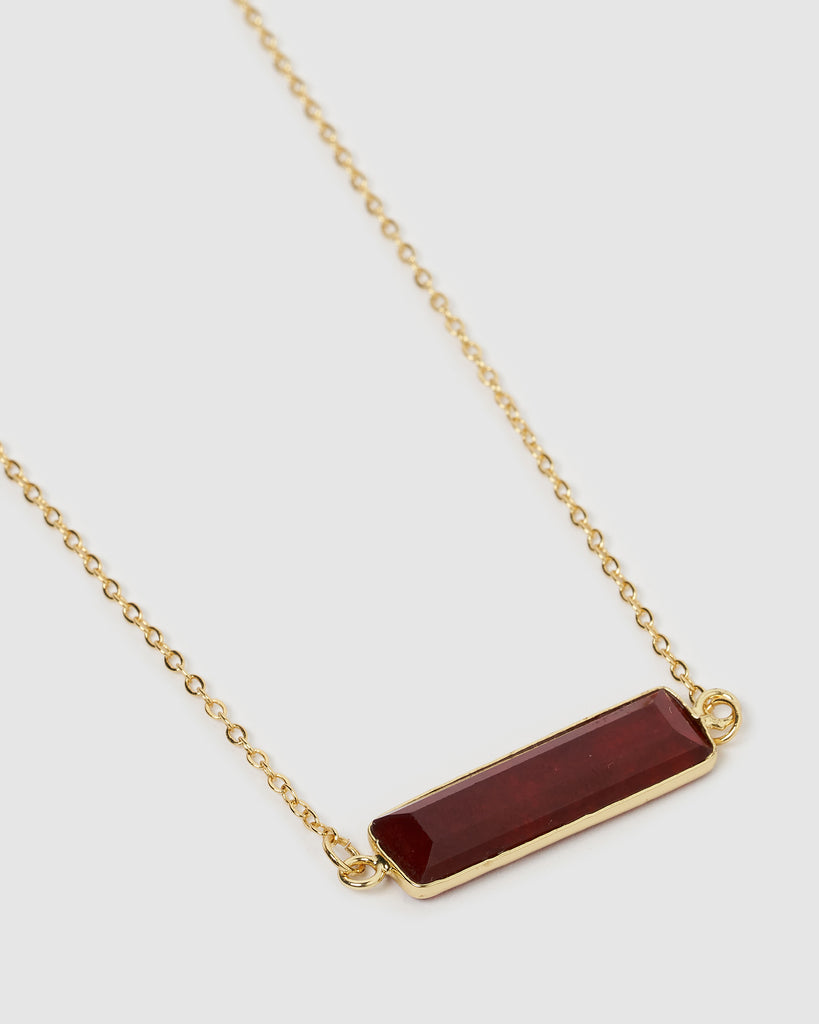 Miz Casa & Co Maz Necklace Red Agate