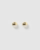 Miz Casa & Co Molly Stud Earrings Gold Pearl