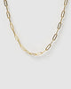 Miz Casa & Co Rayleigh Link Chain Necklace Gold Pearl