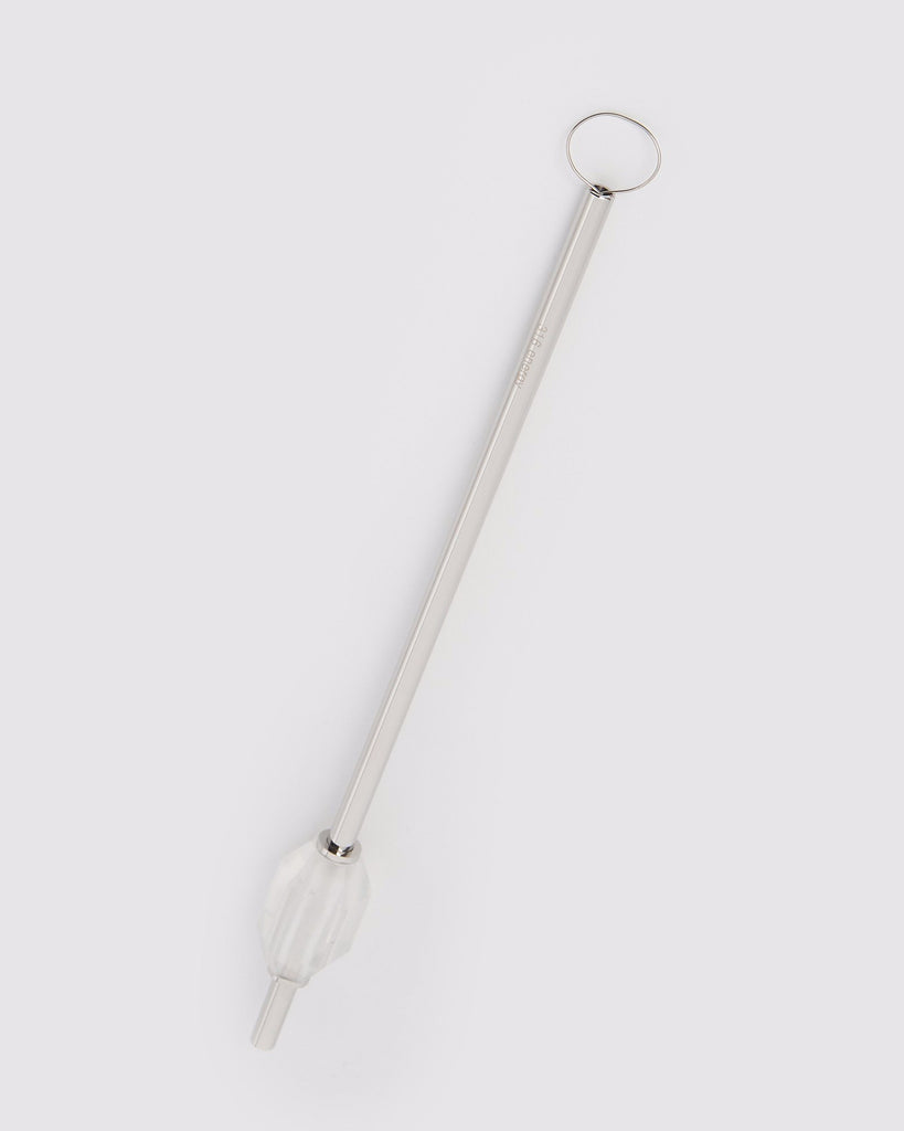 Miz Casa & Co Reusable Gemstone Straw Clear Quartz