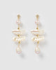 Miz Casa & Co Selena Earrings Iridescent Pearl