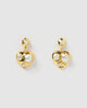 Miz Casa & Co Sweet Love Earrings Gold Pearl