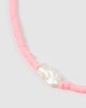 Miz Casa & Co Malia Choker Pearl Pink