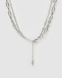 Miz Casa & Co Natasha Layered Necklace Silver