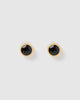 Miz Casa & Co Oceanic Stud Earrings Gold Onyx