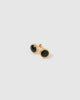 Miz Casa & Co Oceanic Stud Earrings Gold Onyx