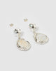 Miz Casa & Co Amberly Earring Silver Pearl