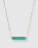 Miz Casa & Co Papeete Necklace Turquoise Gold