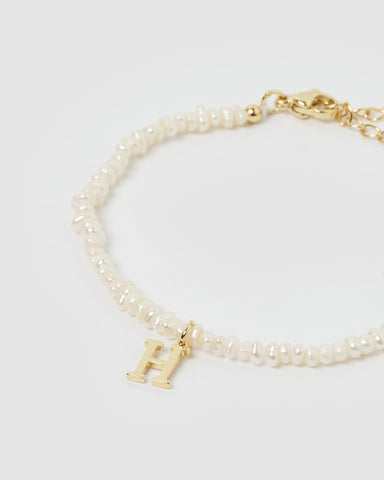 Miz Casa & Co Reef Bracelet Pearl Gold