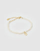 Miz Casa & Co Pearl Letter O Bracelet