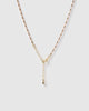 Miz Casa & Co Pearla Pendant Necklace Gold Pink