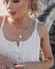 Miz Casa & Co Rayleigh Link Chain Necklace Gold Pearl