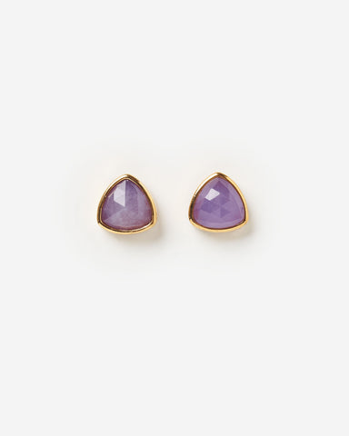 Miz Casa & Co Rose Earring Labrodite Gold