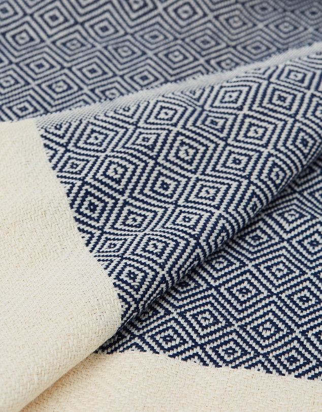 Miz Casa & Co Santorini Turkish Towel Navy