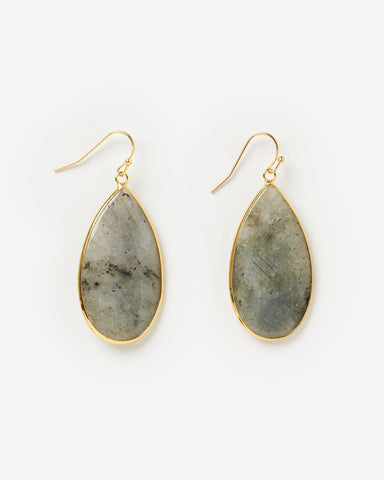 Miz Casa & Co Ambra Earrings Silver Pearl