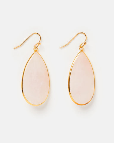 Miz Casa & Co Rose Earring Labrodite Gold