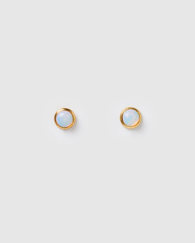Miz Casa & Co Sunlit Stud Earrings Navy Gold