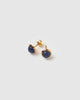 Miz Casa & Co Sunlit Stud Earrings Navy Gold