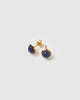 Miz Casa & Co Sunlit Stud Earrings Navy Gold