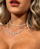Miz Casa & Co Callie Evil Eye Choker Pearl