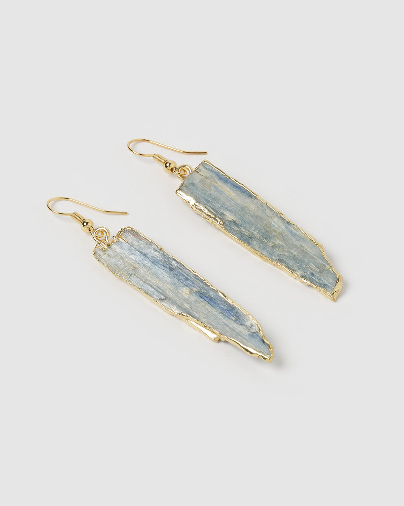 Miz Casa & Co Selira Drop Earrings Blue Kyanite