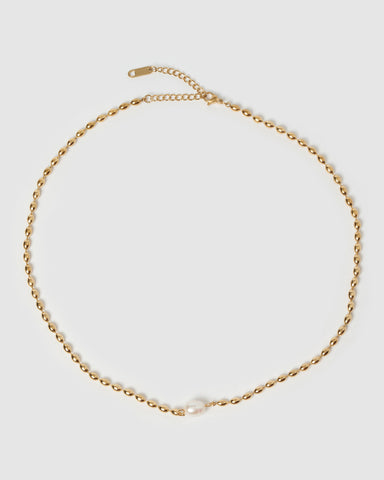 Miz Casa & Co Pearl Letter C Choker