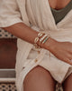 Miz Casa & Co Faceted Stone Bracelet Jade
