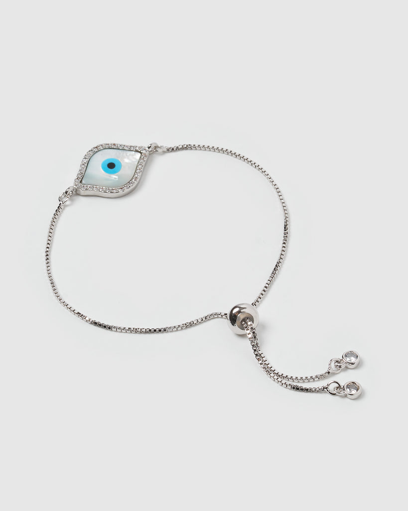 Miz Casa & Co Time Keeper Bracelet Silver Pearl