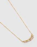Miz Casa & Co Tempest Freshwater Pearl Necklace Gold Purple