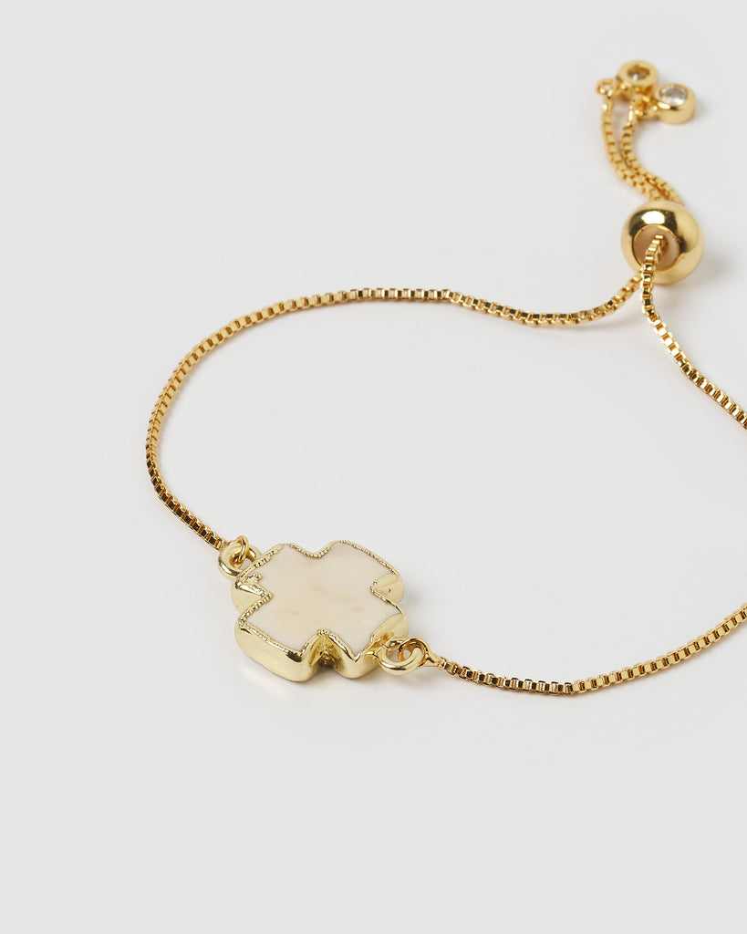 Miz Casa & Co Thea Bracelet White Marble