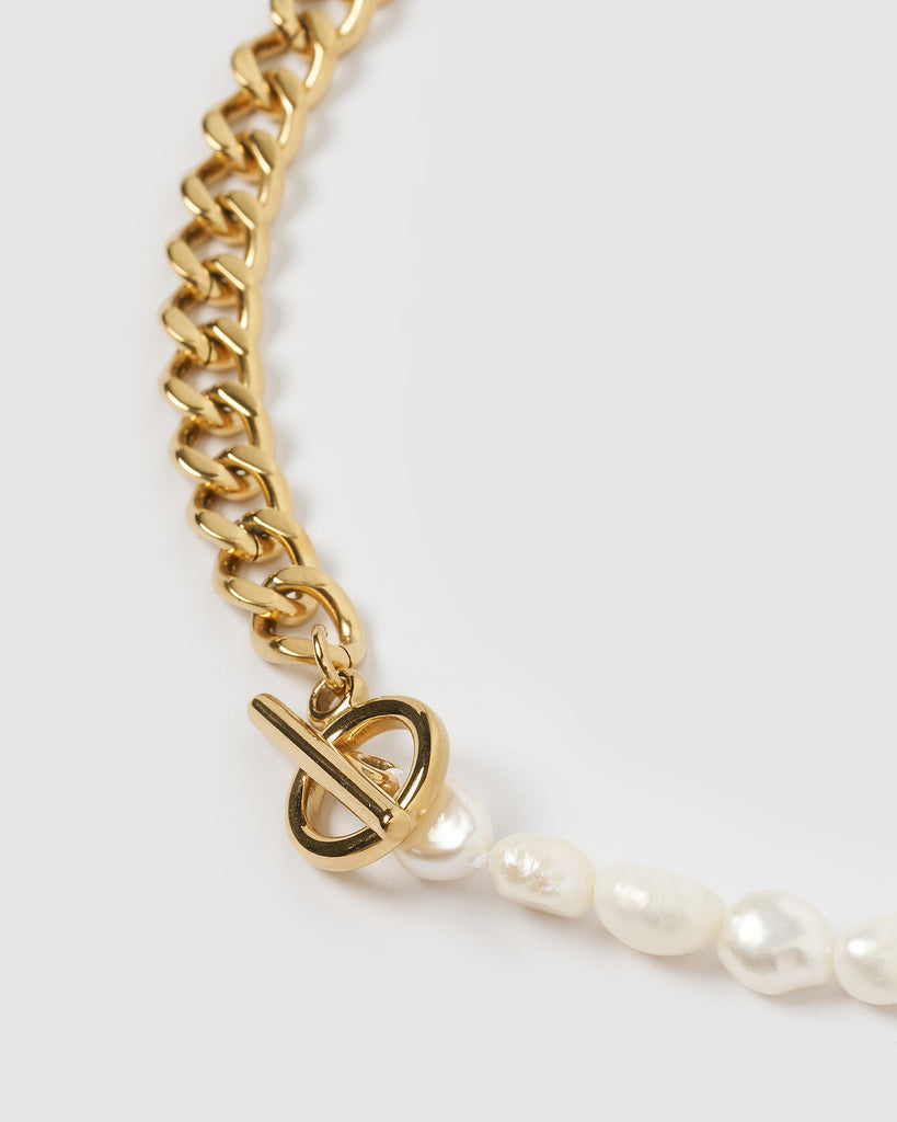 Miz Casa & Co Thea Necklace Gold Pearl