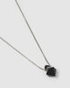 Miz Casa & Co Trix Pendant Perfume Bottle Necklace Black Onyx Silver