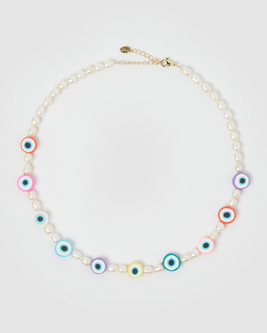 Miz Casa & Co Nemo Shell Necklace Turquoise