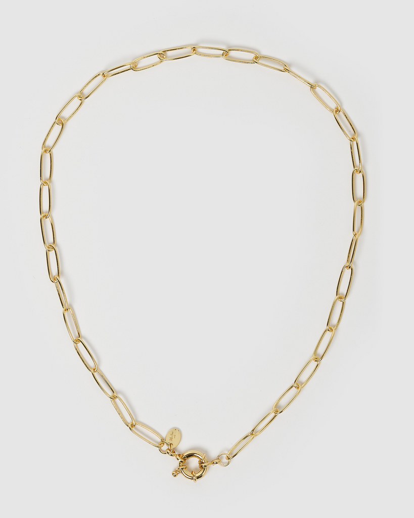 Miz Casa & Co Train Necklace Gold