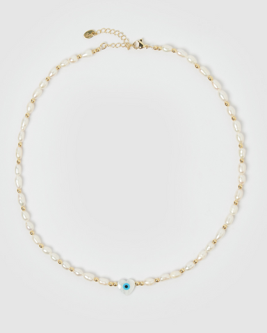 Miz Casa & Co Time Keeper Bracelet Silver Pearl