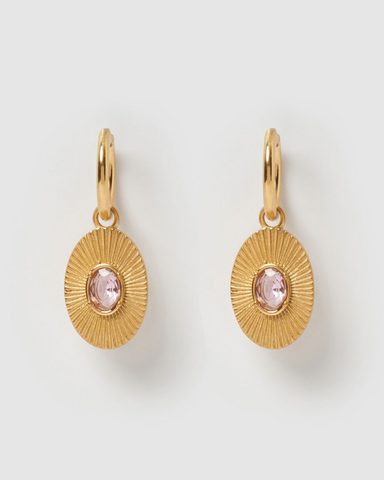Miz Casa & Co Rose Earring Labrodite Gold