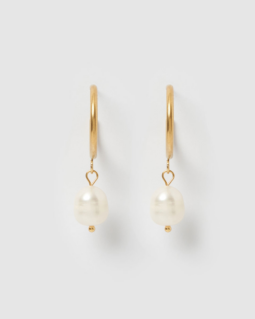 Miz Casa & Co Marina Hoop Earrings Gold