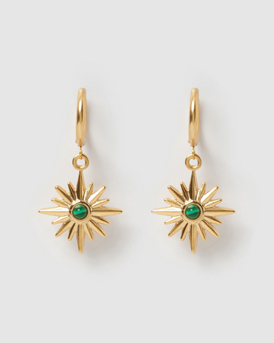 Miz Casa & Co Byron Hoops Earrings Gold