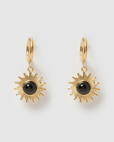 Miz Casa & Co Byron Hoops Earrings Gold