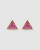 Miz Casa & Co Dusky Stud Earrings Pink Gold