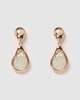 Miz Casa & Co Amberly Earring Rose Gold Pearl