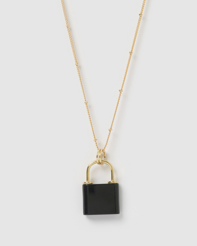 Miz Casa & Co Nemo Shell Necklace Black