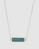 Miz Casa & Co Maz Necklace Silver Jade