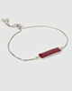 Miz Casa & Co Maz Bracelet Silver Red Jasper