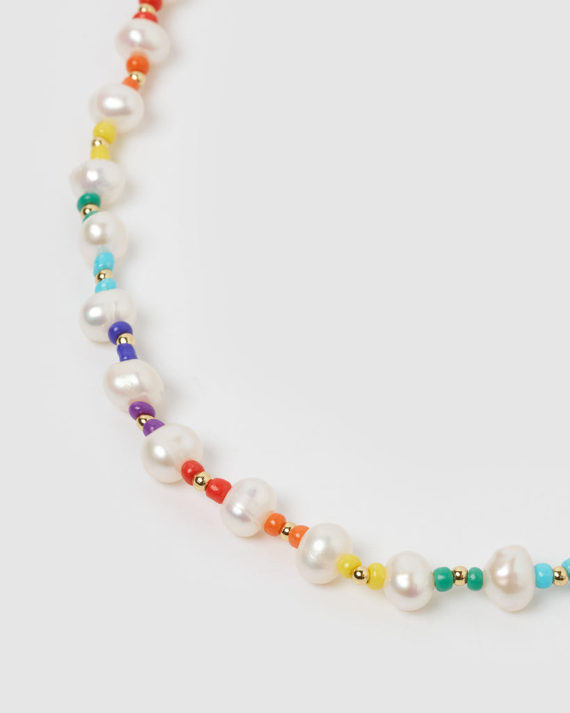 Miz Casa & Co Vivian Choker Pearl multi