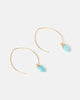 Miz Casa & Co Wanderer Earrings Gold Turquoise